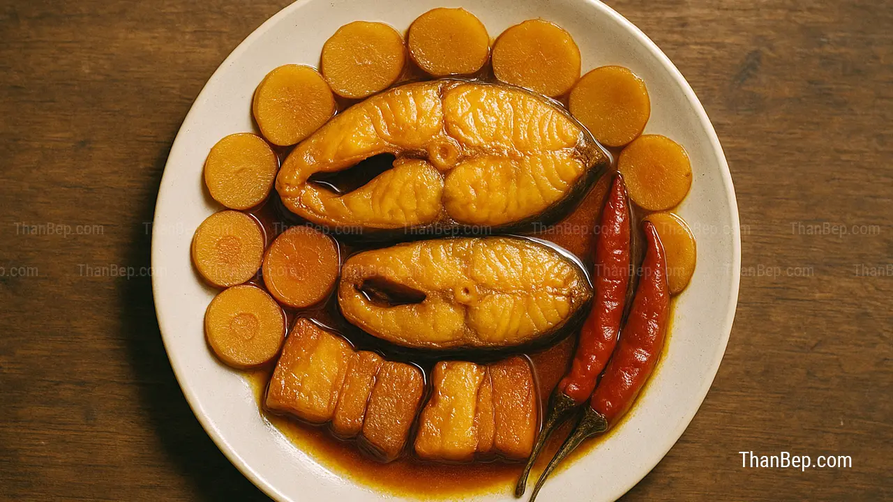 Cách làm cá trắm kho riềng miền Bắc