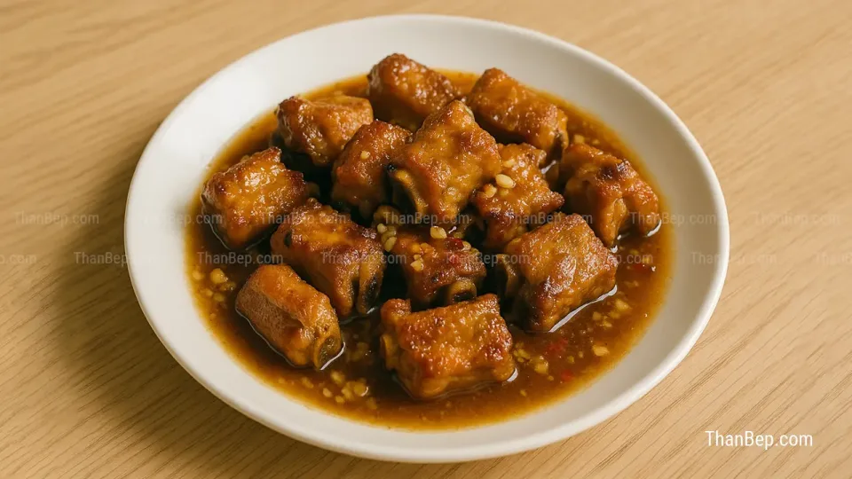 Cách làm sườn xào chua ngọt miền Bắc đơn giản