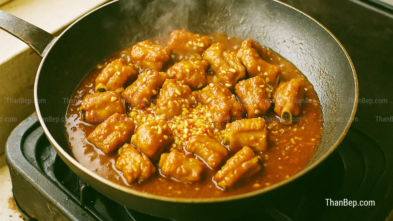 Cách làm sườn xào chua ngọt miền Bắc
