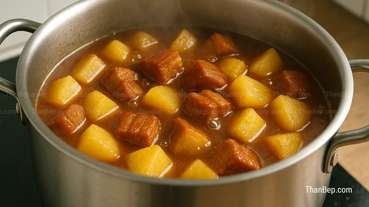 Cách làm thịt hầm khoai tây