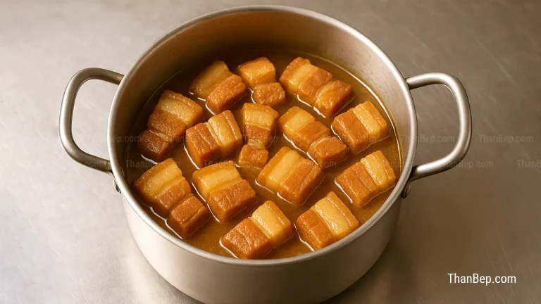 Cách nấu thịt lợn kho nước