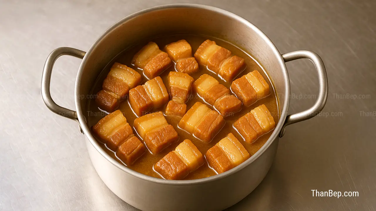Cách nấu thịt lợn kho nước