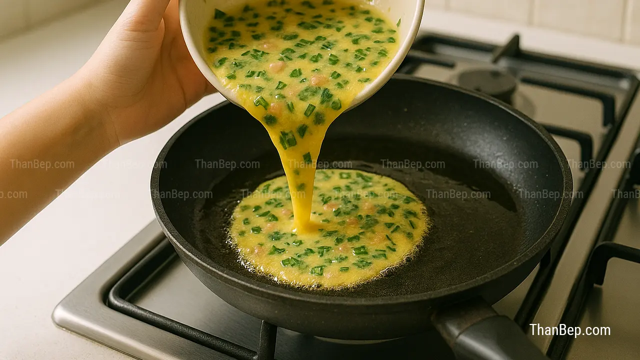 Hướng dẫn cách làm trứng rán lá lốt