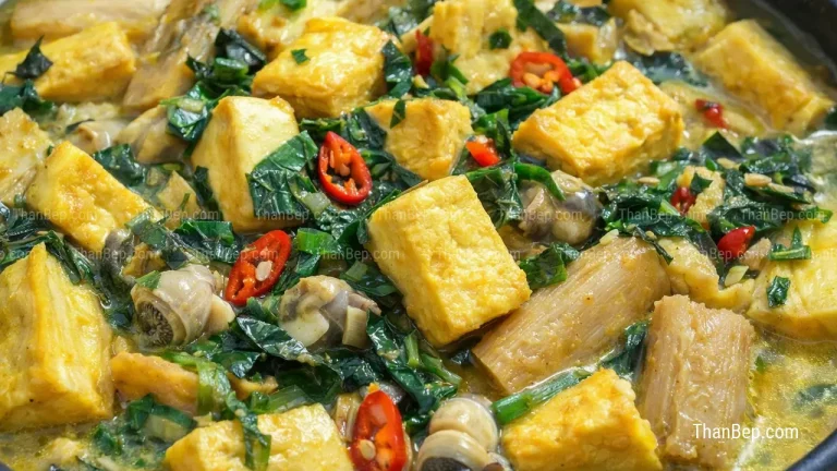 Cách nấu ốc chuối đậu miền Bắc với đậu rán vàng ốc nhồi chuối xanh và nước om nghệ mẻ thơm béo đậm đà